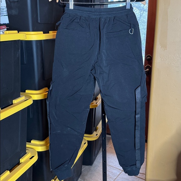 Dudhuh Black Techwear Cargo Jogger Pants Tactical Streetwear Size Small - Picture 11 of 15